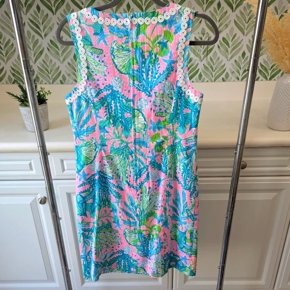 Lilly Pulitzer Delia Stretch Shift Dress Hip Nautic 6 - Picture 5 of 15